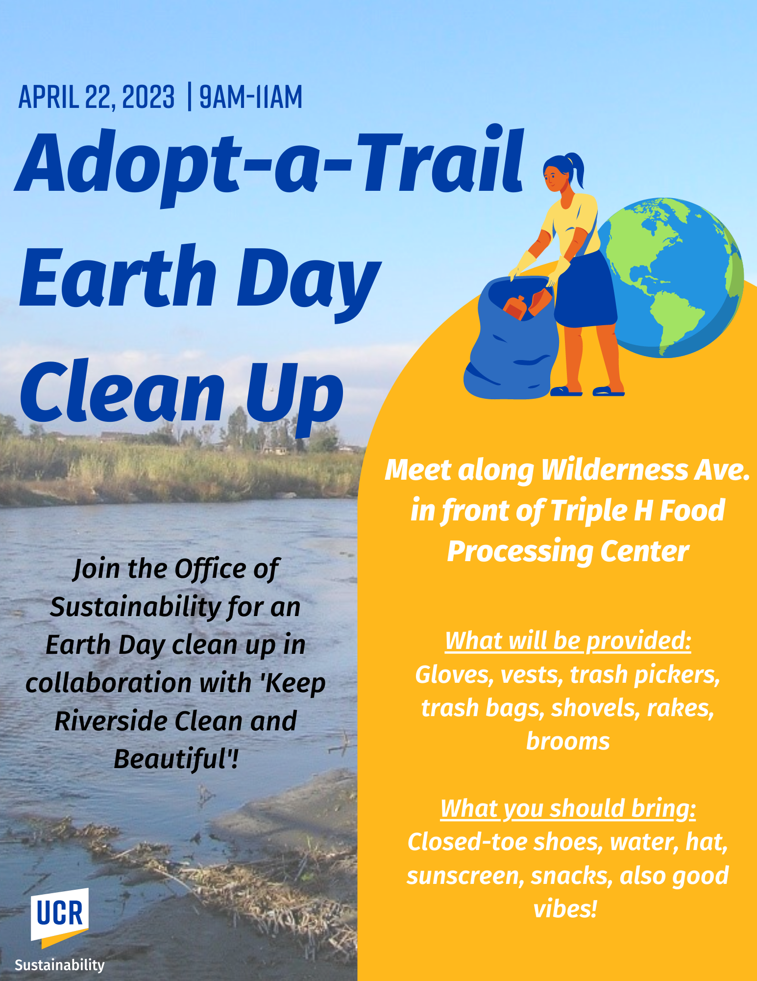 Adopt-a-trail Earth Day Clean Up 