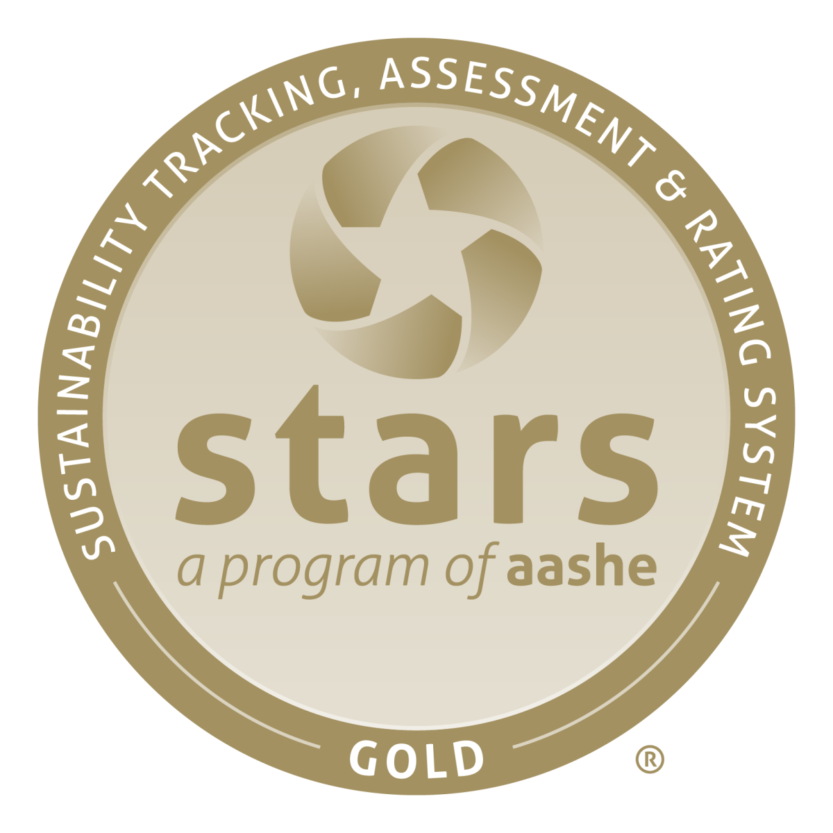 AASHE STARS Gold rating (2025)
