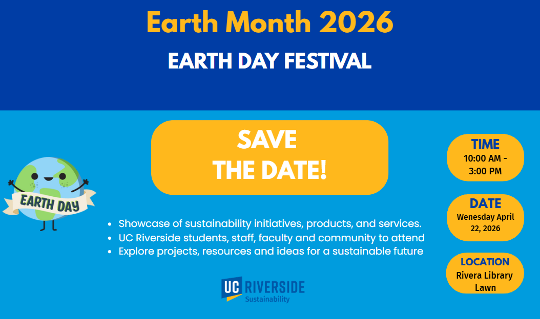Earth Day Festival save the date graphic