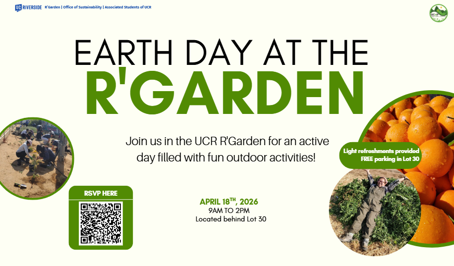 Earth Day at the R'Garden graphic