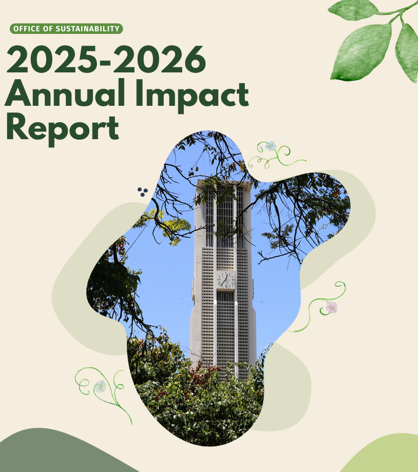 Front cover of the 2025–2026 Office of Sustainability Annual Impact Report