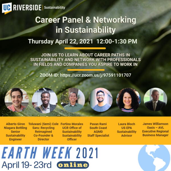 Career Panel & Networking in Sustainability 