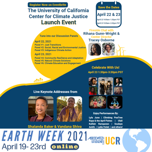 UC Center for Climate Justice Flyer