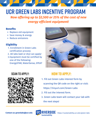 green labs incentive flyer